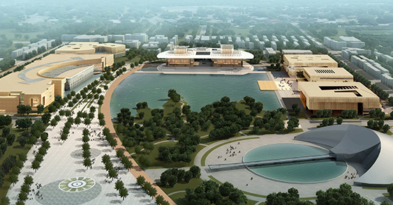 天津文化中心地下交通枢纽